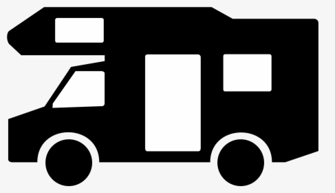 Rv Svg Outline - Camping Rv Clipart Black And White, HD Png Download, Transparent PNG