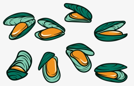 Mussel Seafood Squid Clip Art Cartoon Nail - Mussels Cartoon, HD Png Download, Transparent PNG
