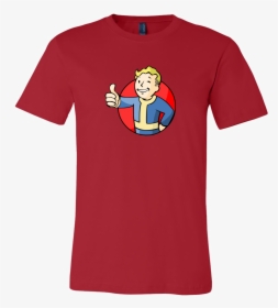 Fallout Vault Boy Thumbs Up Men S T-shirt - Cartoon, HD Png Download, Transparent PNG