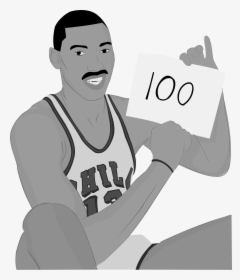 Wilt Chamberlain 100 Points Illustration - Happy Birthday Wilt Chamberlain, HD Png Download, Transparent PNG