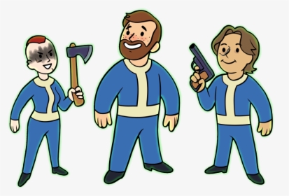 It’s Fallout Season So I Drew Mine And My Sisters’ - Cartoon, HD Png Download, Transparent PNG