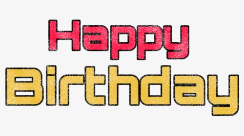 Happy Birthday Png Text - Parallel, Transparent Png, Transparent PNG