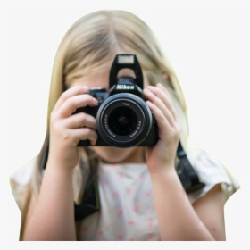 Girl Behind Camera - Kids Clicking, HD Png Download, Transparent PNG