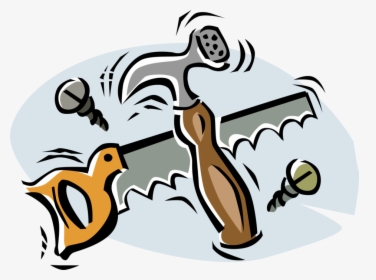 Vector Illustration Of Woodworking And Carpentry Hammer, HD Png Download, Transparent PNG