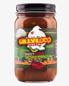 Gilly Loco Ghostpepper And-chili Verde Jar - Bhut Jolokia, HD Png Download, Transparent PNG