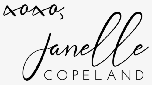 Xoxo Janelle Copeland Logo - Calligraphy, HD Png Download, Transparent PNG