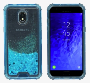 Transparent Blue Glitter Png - Samsung Galaxy J7 Crown 2018, Png Download, Transparent PNG