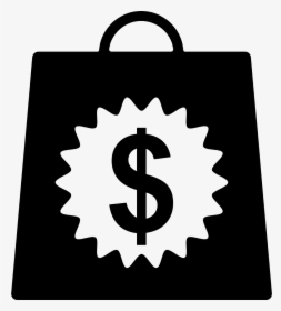 Shopping Bag With Dollars Money Sign - Signo De Compra Png, Transparent Png, Transparent PNG