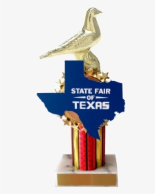 State Fair Pigeon Trophy With State Cutout Trophy Schoppy - Trophy Pigeon, HD Png Download, Transparent PNG