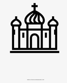 Russian Temple Coloring Page - Illustration, HD Png Download, Transparent PNG