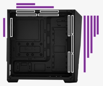 K501l Cooler Master Coolermaster Cpu Cabinet - Electronics, HD Png Download, Transparent PNG