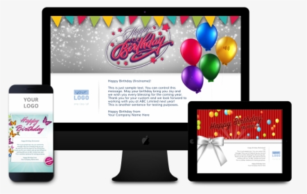 Personalised Business Birthday Ecards Compatible With - Graphic Design, HD Png Download, Transparent PNG
