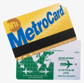 Metro Card De Nueva York Y Air Train , Png Download - Metro Card, Transparent Png, Transparent PNG