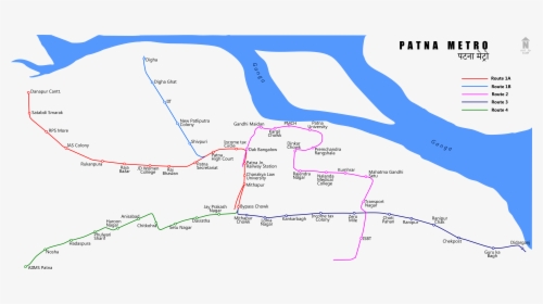 Patna Metro Map, HD Png Download, Transparent PNG