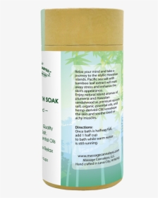 Cbd Infused Bath Soak With Bamboo Extract - Cosmetics, HD Png Download, Transparent PNG