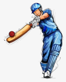 Cricketer Pic In Png , Png Download - Transparent Cricket Batsman Png, Png Download, Transparent PNG