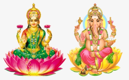 Mata Lakshmi And Lord Ganesha - Dhanteras Shayari In English, HD Png Download, Transparent PNG