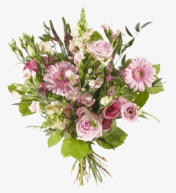 Mixed Pink Flowers Bouquet - Happy Birthday Angela Flower, HD Png Download, Transparent PNG