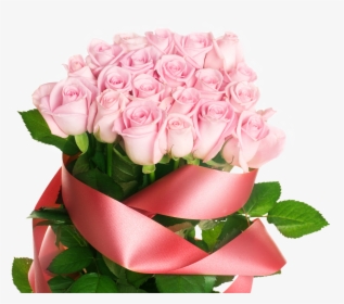 Light Pink Rose With Ribbon - Днём Дошкольного Работника, HD Png Download, Transparent PNG