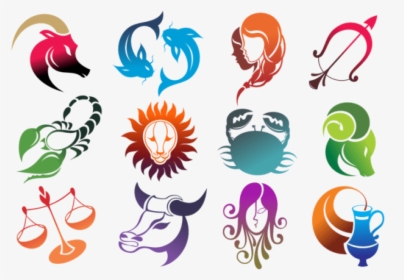 Free Png Colourful Zodiac Signs Set Large Png Images - Zodiac Signs Clipart Png, Transparent Png, Transparent PNG