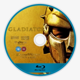 Gladiator Bluray Disc Image - Gladiator Blu Ray Label, HD Png Download, Transparent PNG