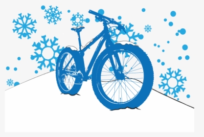 Free Winter Bicycle Clipart, HD Png Download, Transparent PNG