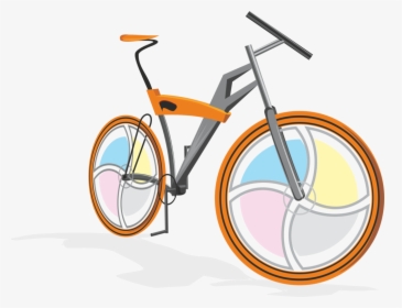 Cycling,spoke,bicycle Handlebar - Bicycle Clip Art, HD Png Download, Transparent PNG