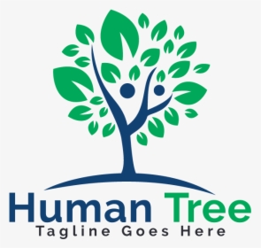 Human Tree Logo Design - Illustration, HD Png Download, Transparent PNG