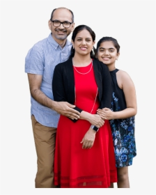 Taneja And Her Family - Standing, HD Png Download, Transparent PNG