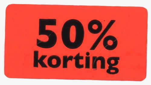 Label, Sale/reduced Label, Paper, 50% Discount, 47x25mm, - 50 Korting, HD Png Download, Transparent PNG