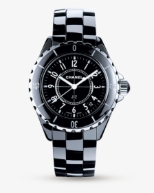 Black Chanel J12 Watch, HD Png Download, Transparent PNG