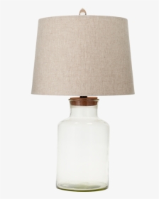 25” Lamp, Fillable Glass W/linen Shade   Title 25” - Lampshade, HD Png Download, Transparent PNG