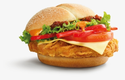 Mcdonald S New Flaming Red Hot Spicy Peppers Burger, HD Png Download, Transparent PNG