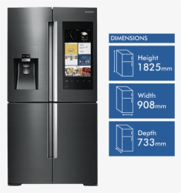 New Samsung Srf671bfh2 671l Family Hub Refrigerator - Samsung Family Hub Refrigerator, HD Png Download, Transparent PNG