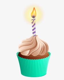 Birthday Transparent Background Cupcake Png, Png Download, Transparent PNG