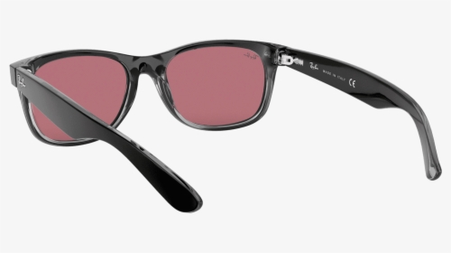 New Wayfarer Sunglasses In Black Transparent Violet - Plastic, HD Png Download, Transparent PNG