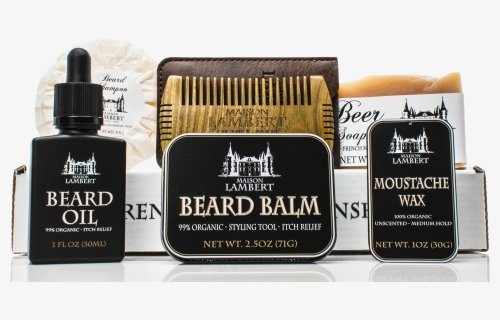 Maison Lambert Ultimate Beard Kit Kraft Box , Png Download - Beard Oil, Transparent Png, Transparent PNG