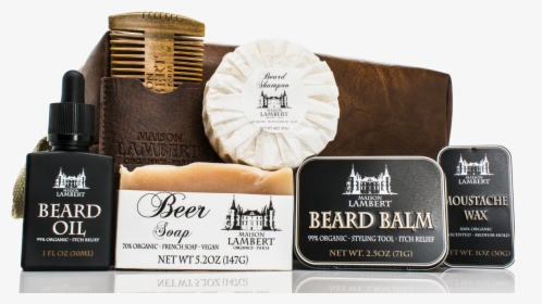 Ultimate Beard Kit In Vegan Leather Bag   Class Lazyload - Maison Lambert Beard Kit, HD Png Download, Transparent PNG