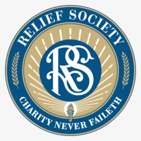 Relief Society Logo Charity Never Faileth, HD Png Download, Transparent PNG