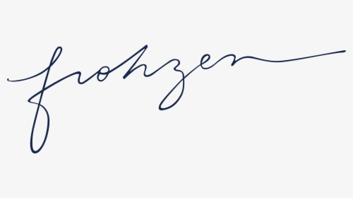 Frohzen - Calligraphy, HD Png Download, Transparent PNG
