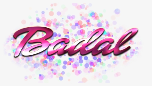 Badal Name Logo Bokeh Png - Badal Name Image Download, Transparent Png, Transparent PNG