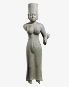 Standing Female Deity, Probably Durga, 700 Ce Khmer - Figurine, HD Png Download, Transparent PNG