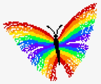 Rainbow Butterfly Cross Stitch Pattern, HD Png Download, Transparent PNG