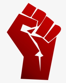 Raised Fist T-shirt Clip Art - Black Clenched Fist, HD Png Download, Transparent PNG