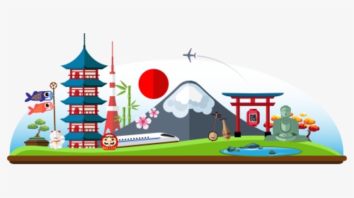 Clip Art Japanese Landmarks - Japan Clipart, HD Png Download, Transparent PNG