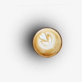 Transparent Espresso Png - Cappuccino Coffee Top View Png, Png Download, Transparent PNG