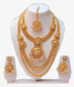 Online Shopping Jewellery Set , Transparent Cartoons - Necklace With Haram Sets, HD Png Download, Transparent PNG