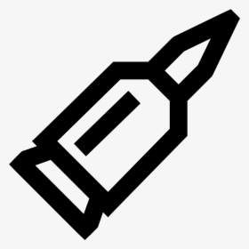 It S A Logo Of A Pointed Bullet Still In It S Casing - Icon, HD Png Download, Transparent PNG