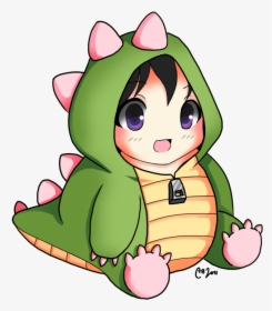 Anime Dino - Cute Baby Anime Boy, HD Png Download, Transparent PNG