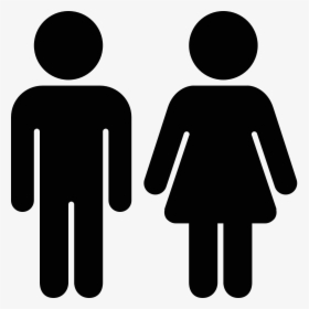 Free Icon Download Bathroom Couple Female Girl - Male Female Silhouette, HD Png Download, Transparent PNG